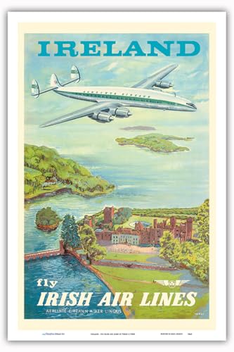 Ireland - Lockheed Martin Constellation “Connie” Aircraft Poster Print