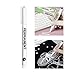 White Permanent Marker 0.2mm Fine Tip Water Resistant Paint Pen for Art Painting