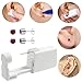 Ear Piercing Kit Disposable Ear Piercing Kit with Multi-sized CZ Earring Studs Easy and Self Ear Piercing Kit for Your Own Use at Home (3mm Silver red)