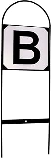 Schneiders Metal Dressage Arena Letters - Set of 8 | Color Black | Easy Installation | Perfect Sight Height | Durable Metal Construction | Complete Set of 8 Letters