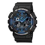 Relógio Casio Masculino G Shock GA-100-1A2DR Cor da correia:Preto