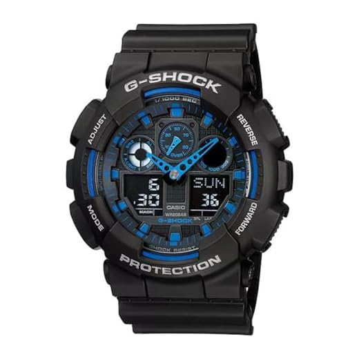Relógio Casio Masculino G Shock GA-100-1A2DR Cor da correia:Preto