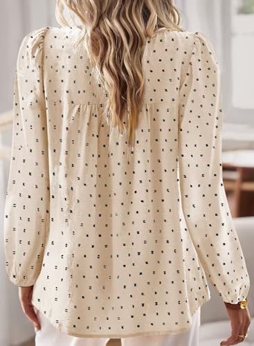 Image of Falechay Womens Tops Flowy Boho Dressy Casual Lace Cute Long Sleeve Shirts
