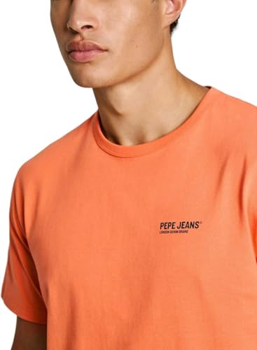 Pepe Jeans Sam Tee T-Shirt, Arancione (Arancione Scuro), L Uomo - 3