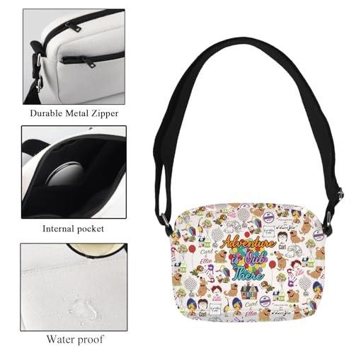 CMNIM UP Merch Adventure Is Out There Crossbody Bag UP Inspired Movie Gift for Fan Carl and Ellie Travel Shoulder Bag3