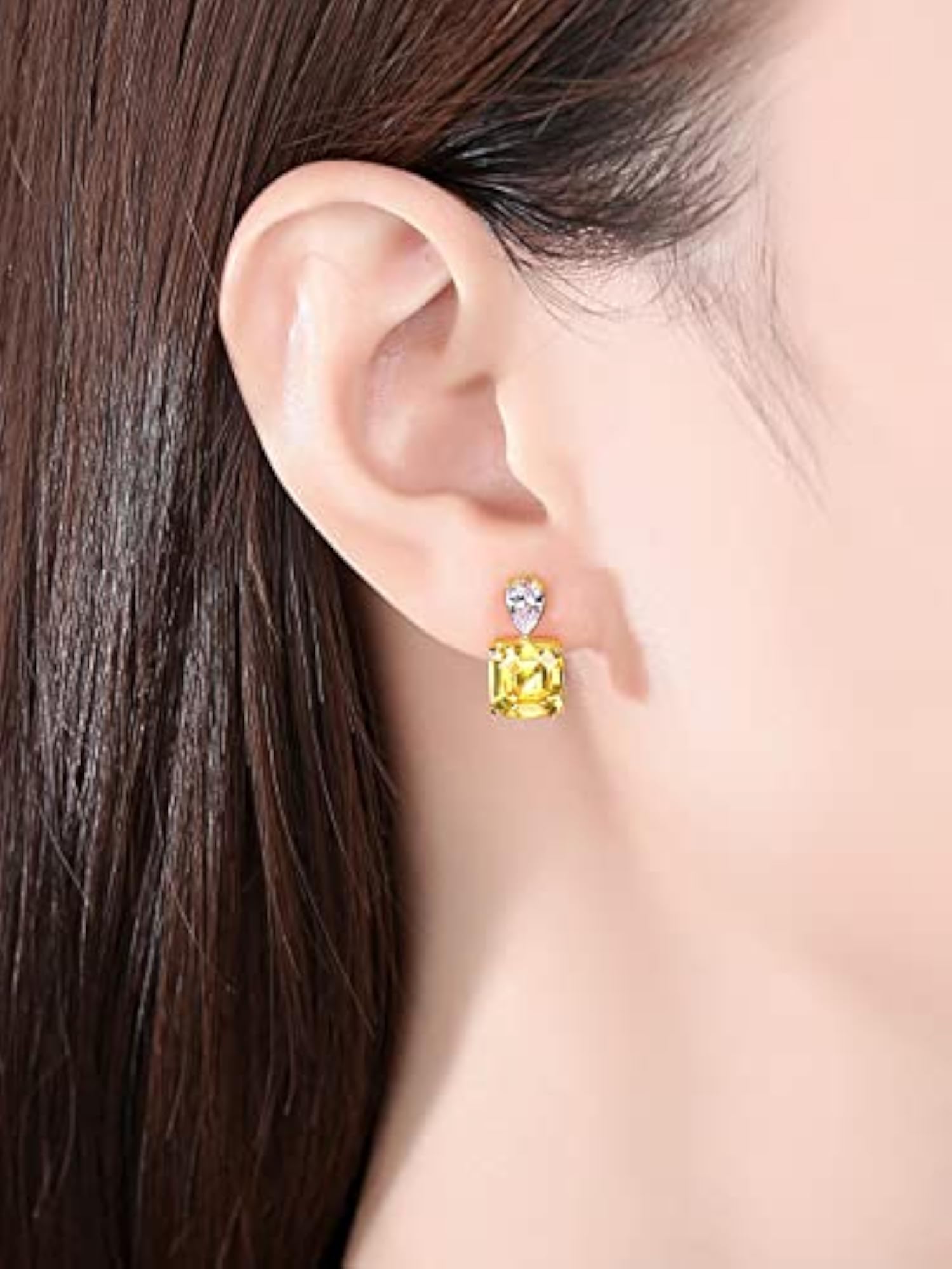 Women's 925 Sterling Silver Pure Drop Earrings