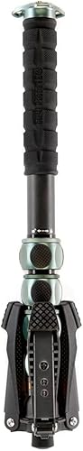 3 Legged Thing Alan 2.0 Kit Monopod de fibra de carbono - Monopod de cámara fácil de viajar para fotógrafos y videógrafos profesionales (gris)