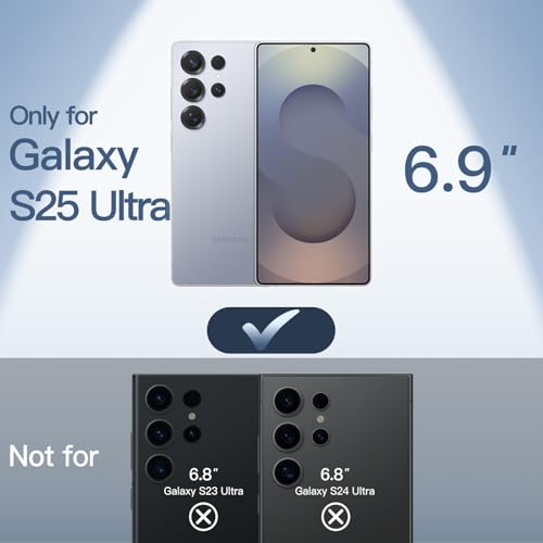 JETech Ultra Slim Case for Samsung Galaxy S25 Ultra, Titanium - Image 3
