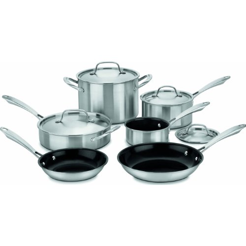 Cuisinart GreenGourmet Tri-Ply Stainless 10-Piece Cookware Set