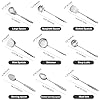 304 Stainless Steel Cooking Utensils Set, 9 PCS Metal Stainless Steel Kitchen Utensils Set, Serving Spoon, Spaghetti Spoon, Skimmer, Meat Fork etc (Dishwasher Safe) #1