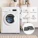 DEWEL Anti Vibration Pads for Washing Machine - 4pc - Anti Vibration Rubber Mats Provent Washer & Dryer Noise, Washing Machine Foot Pads with Bottom 3D Lattice Design, Washer & Dryer Pedestals