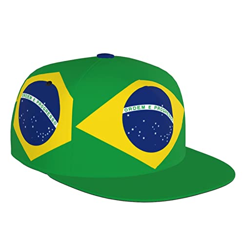 GTDEALS Cappello da baseball con bandiera brasiliana del Brasile, cappello da baseball carino brasiliano regolabile carino bandiera del Brasile cappello per uomo donna, Bandiere bandiera del