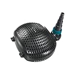 AquaForte Pompa filtro/laghetto EC 10.000, 68 watt, portata 10.000 litri all'ora, altezza di erogazione 4,5 metri, lunghezza cavo 10 metri, adatta per ruscelli, cascate, fontane sorgive, ecc.