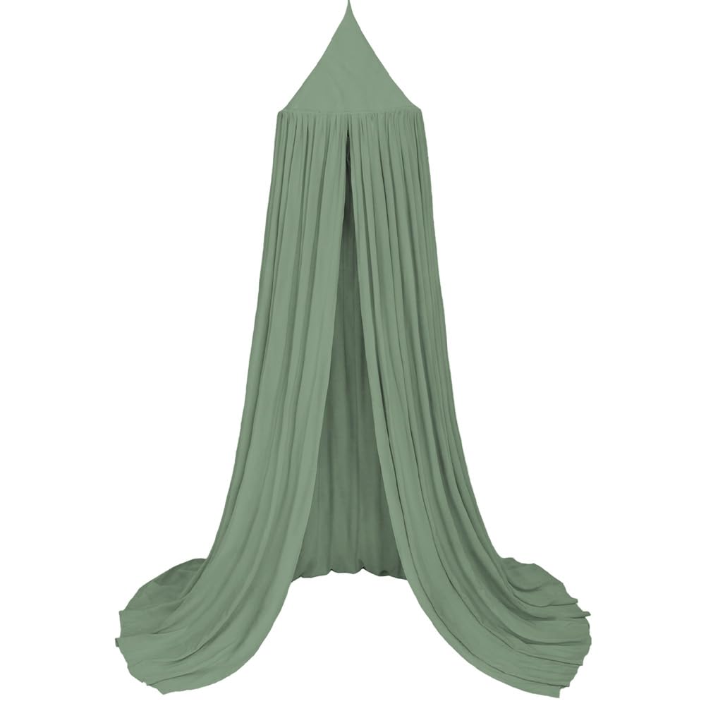Aolso Betthimmel Babybett, 245x270 cm, Baumwolle, Romantisch, Grün
