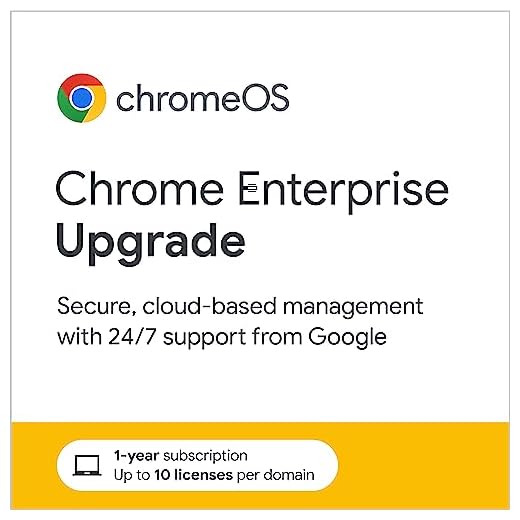 Chrome Enterprise Upgrade | 1-Year Subscription | Up to 10 Licenses per Domain | Available for new Chrome Enterprise customers