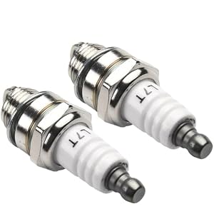 UTTASU 2 Stück Zündkerze RJ19LM für Rasenm?her, kompatibel mit Champion WR11EO 2513202 BS19LM, M14 Gewinde 9,5 mm, 20,8 mm Schlüsselweite, 0,8 mm Elektrodenabstand, geeignet für 2-Takt-Motoren