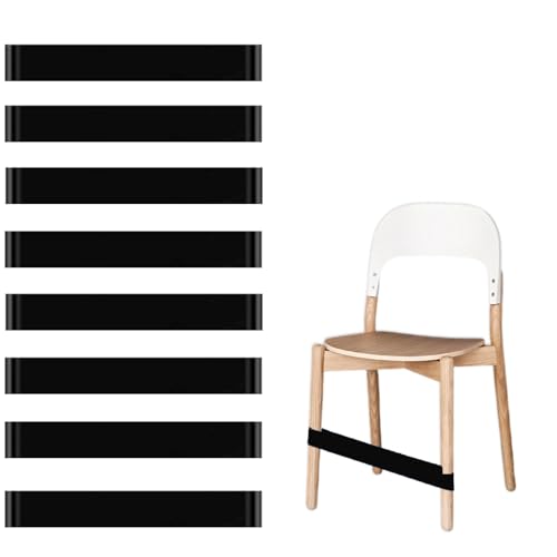 XGBDL Chair Bands for Kids with Fidgety Feet, 8 Pack, Black, PTE Material, ADHD Sensory, Classroom & Home
