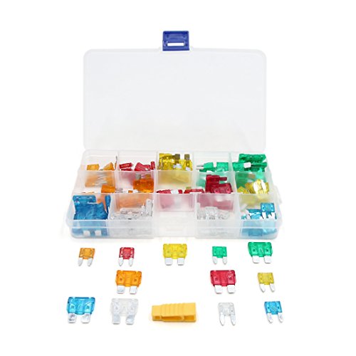 Kit fusibles pour voiture contre les pannes électriques de véhicule avec boîtier 120 pièces
