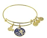 Disney Parks Alex and ANI Jiminy Cricket When You Wish Upon A Star Bracelet (Gold Finish)