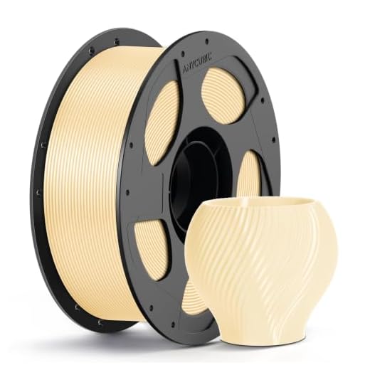⚡ ANYCUBIC PETG Filament 1.75mm, 3D Printer Filament, Dimensional Accuracy +/- 0.02mm, Exceptional Toughness, Print with Most FDM 3D Printers, 1KG Reusable Spool, Cream
