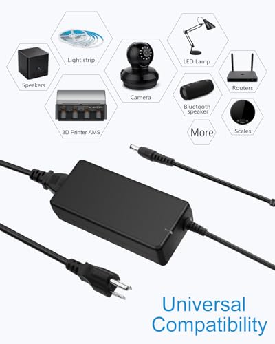 ALITOVE 24V Power Supply 4A 96W AC/DC Adapter 100-240V AC to DC 24 Volt Converter 4amp 3.75A 3.5A 3A 2.5A Transformer 5.5x2.5mm for AMS-2-Pro LED Strip CCTV Camera LCD Monitor Massage Chair - Image 4