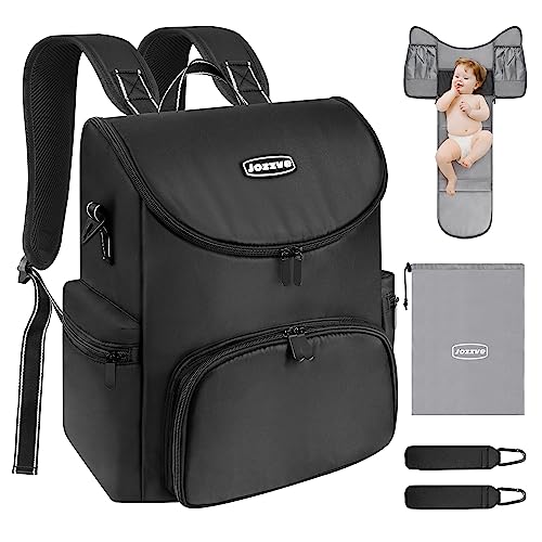 Diaper Bag Backpack: Large Baby Diaper Bag For Boys Girls, Multifunction Waterproof Travel Diaper Bag With Stroller Straps And Storage Bag For Mom And Dad - Baby Registry Search Shower Gifts (Black) #TOP5