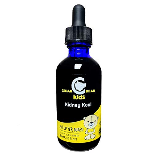Cedar Bear Kidney Kool for Kids a Liquid Herbal Supplement That Soothes, Tonifies and Supports Proper Fluid Dynamics for The Bladder and Urinary System 2 Fl Oz