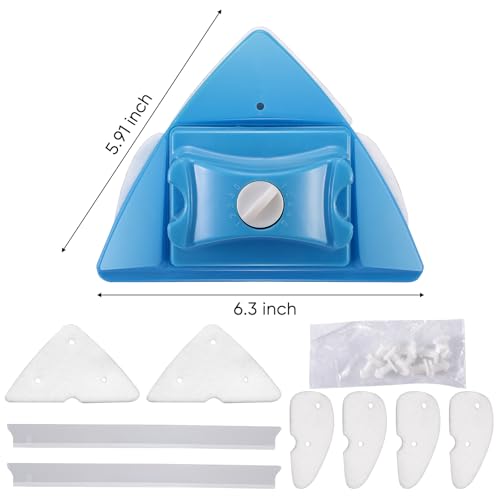 Ovshnrr Limpiador de Cristal de Doble Cara Limpiador de Ventana magnético 5 Archivos Cepillo de Limpieza Ajustable para con Grosor de 4-30 mm - imagen 7