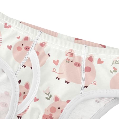 Cute Pigs Characters Pink Toddler Boys Pure Cotton Kids Underwear Breathable Undies4
