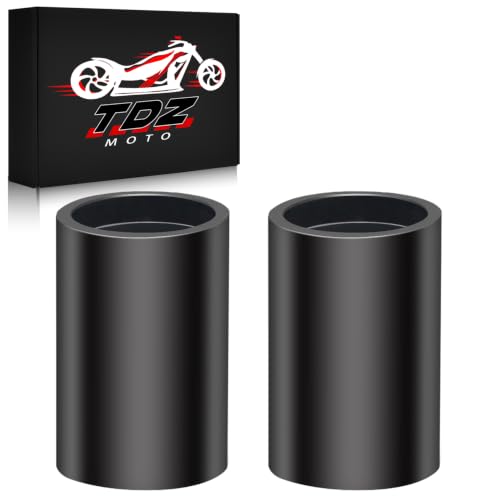 TDZ 2” inch Rise Extension for 1-1/2 or 1-1/4 motorcycle Handlebar - Black Spacers