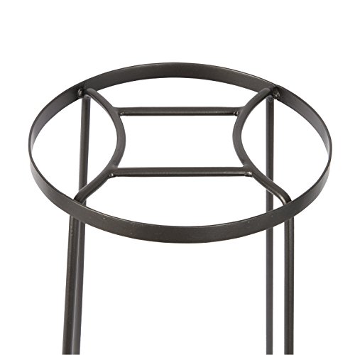 Achla Designs Fb-33 Argyle Iv Wrought Iron Plant Stand, 24" H, Graphite #TOP1