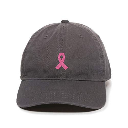 DSGN By DNA Pink Ribbon Baseball Cap Embroidered Cotton Adjustable Dad Hat