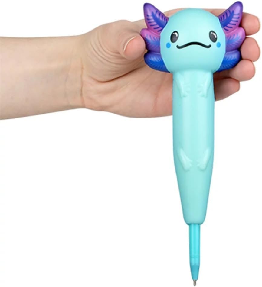 HAPPY DEALS ~ Axolotl Squeezeable Pens | 3 Pack | 8 Inch | Large Favors