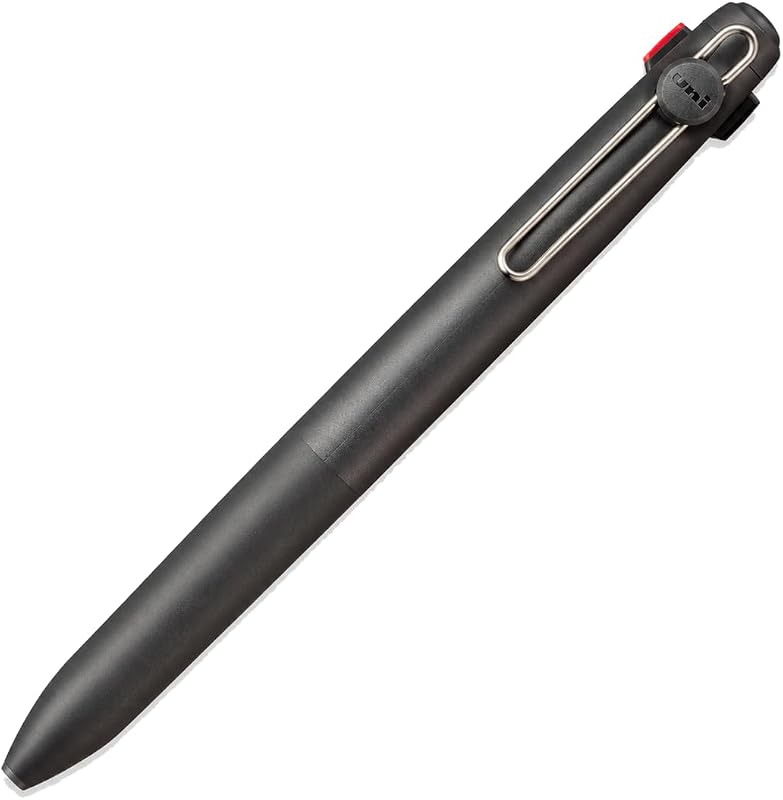 ZENTO Standard Model 3 Color Ballpoint Pen 0.5mm Slate Gray Body, Black Red Blue Ink, UBE3ZSC05.61 With Original Stylus Ballpoint Touch Pen