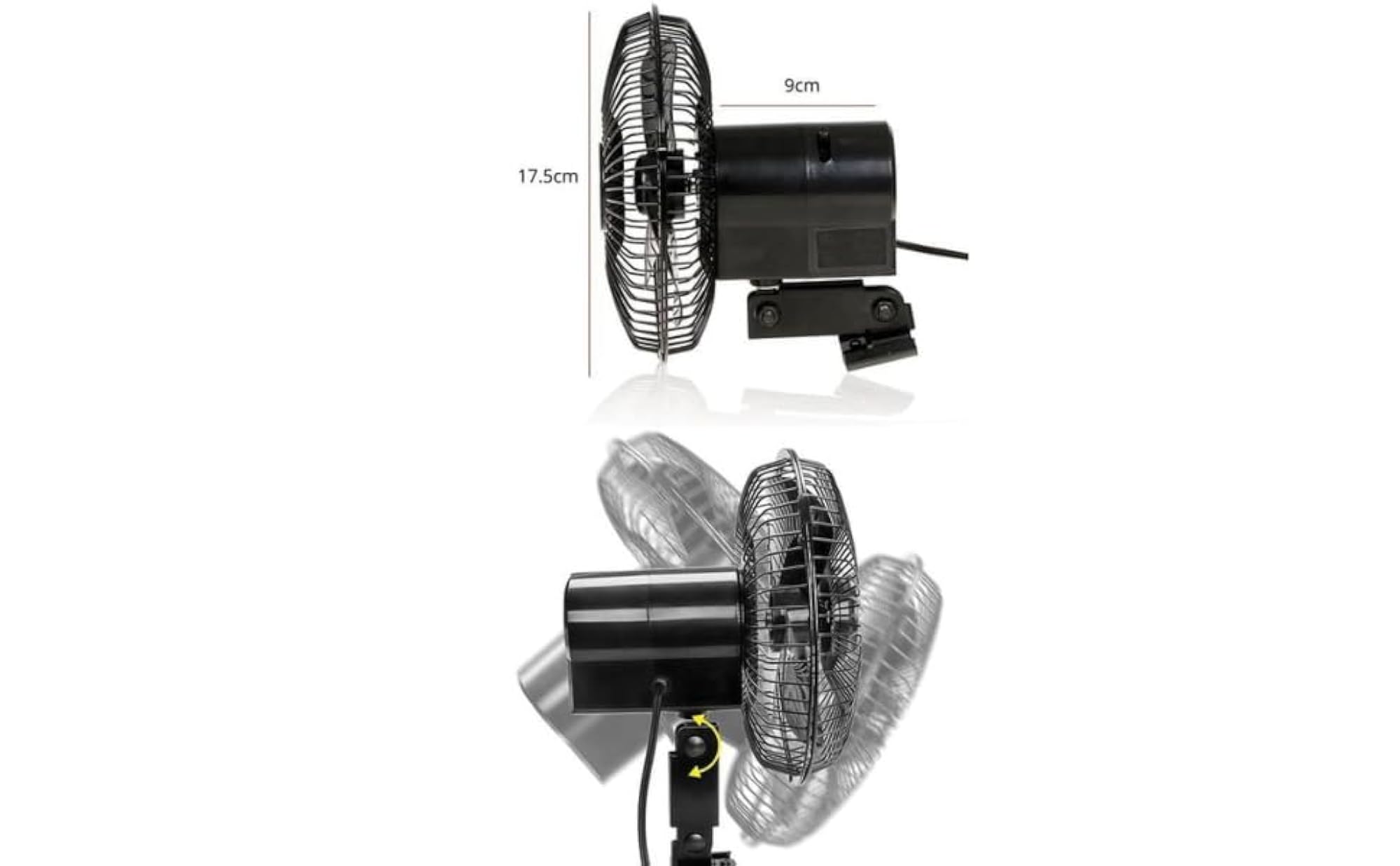 Powerful 12 Volt Dashboard Fan for Car