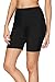 Vegatos Women's Long Board Shorts High Waist Sports Swim Shorts Swimsuit Bottoms