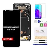 for LG G6 Screen Replacement-H870 H871 H872 LS993 VS998 US997 LCD Display Touch Screen Digitizer Repair Parts with Frame,Tempered Glass & Tools Include (Black)