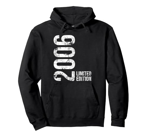 20. Geburtstag Mann Frau 20 Jahre 2004 Geburtstags Pullover Hoodie, Unisex für Erwachsene, Schwarz, L