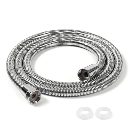 Dachiy Flessibile Doccia 150 cm, Flessibile Doccia In Crittografia a prova di esplosione Acciaio Inossidabile, Flessibile Doccia Con Guarnizione, Adatto a Interfaccia Universale Standard (G1/2)