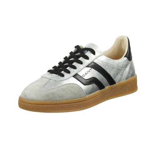 GANT FOOTWEAR Damen CUZIMA Sneaker, Silver/Black, 42 EU