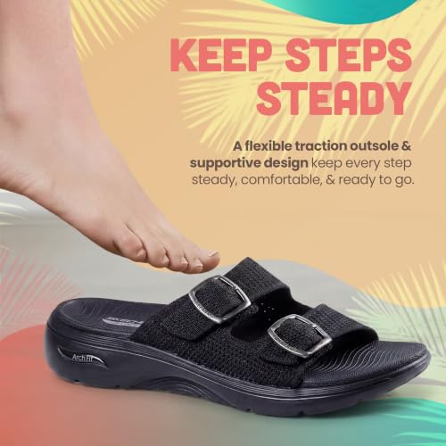 Image of Skechers Women's On-the-go Go Walk Arch Fit 2.0 Sandal - Chloe