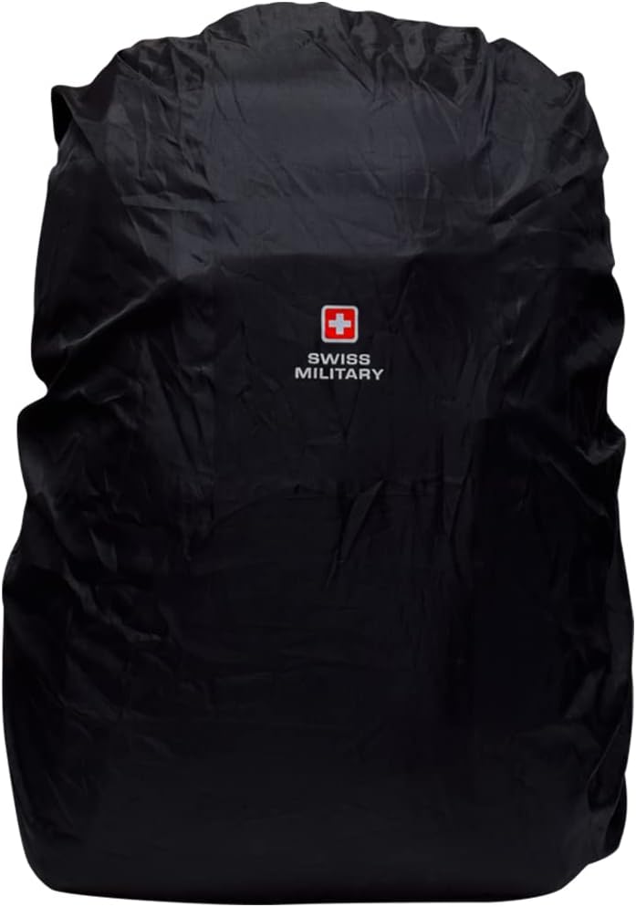 Swiss Military JACKPOT 26L Laptop Backpack for Men & Women with Rain Cover & USB Charging Port, Anti-Theft Design Fits Upto 15.6 15.6 Inch Laptop Compartment, Multiple Pockets, Water Resistant, Blue