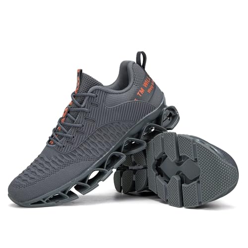 Image of Vooncosir Men's Fashion Sneakers Breathable Mesh Running Shoes Blade Non Slip Soft Sole Casual Athletic Walking Shoes