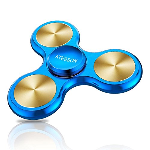 ATESSON Fidget Spinner Toy, 4 to 10 min Spins, Ultra Durable Stainless Steel