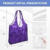 OTTKGGA Purple Canvas Tote Bags One Shoulder Commuting Handbag Large Capacity Shopping Work Travel Daily Use #5