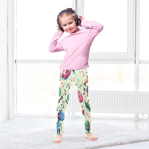 Bolaz Toddler Girls Leggings Printed Yoga Pants Leggings Dinosaur Music for Kids4