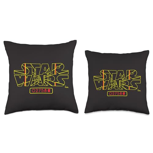Coussin Star Wars logo X-Wing Starfighter targeting screen decoration canape multicolore 40x40 - 4