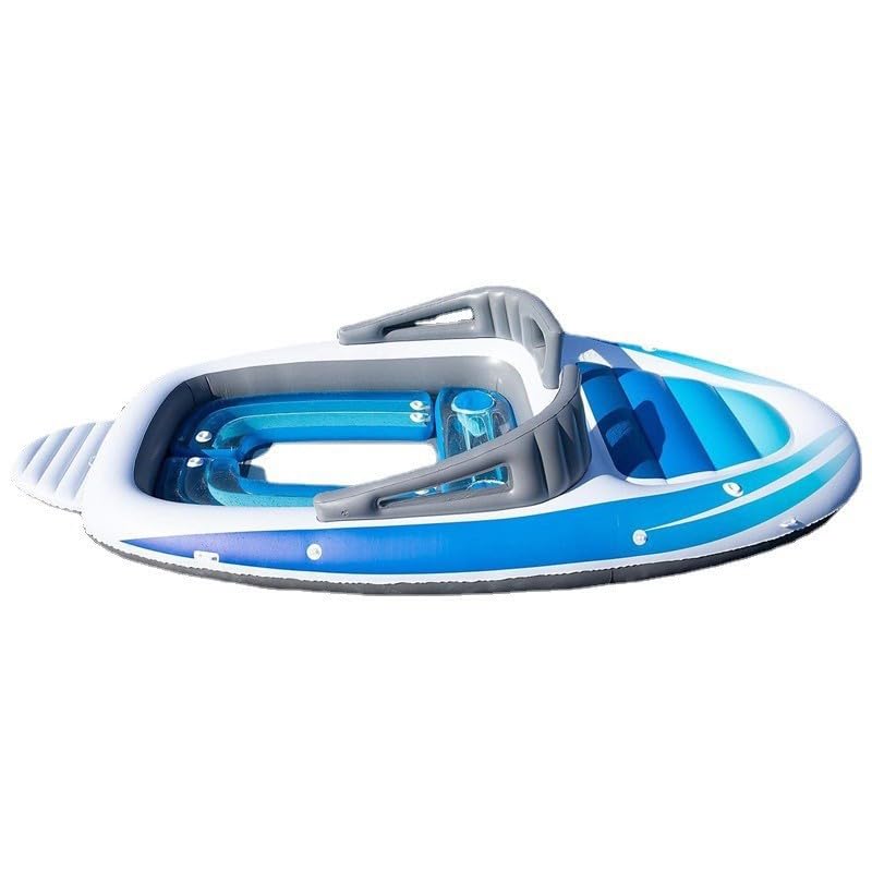 Lit flottant gonflable xxl grand format 6 places avec glacière