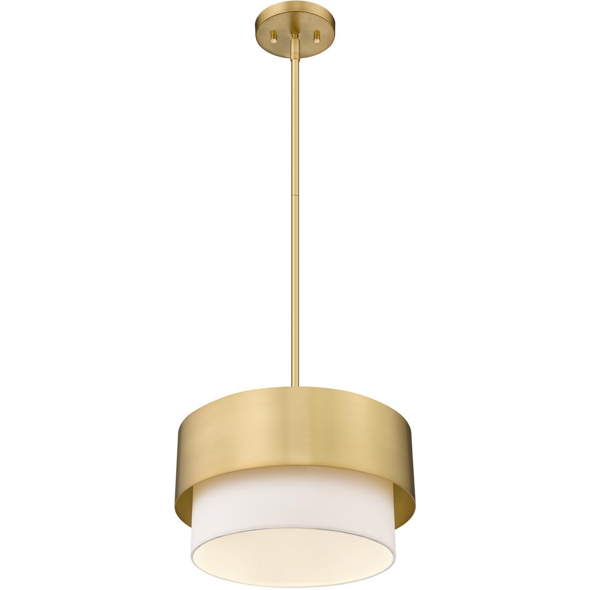 Z-Lite 495P12-MGLD Counterpoint Pendant, 1-Light 60 Watts, Modern