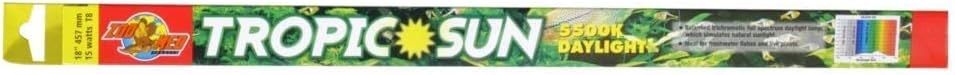 Zoo Med Tropicsun 5500K Daylight Bulb for Aquariums, 24" L, 18 Watts 18 W / 24 IN White